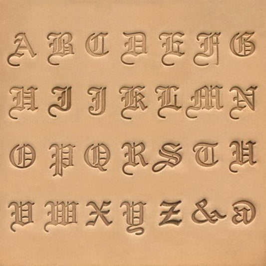 19mm Old English Alphabet & Symbol Stamp Set