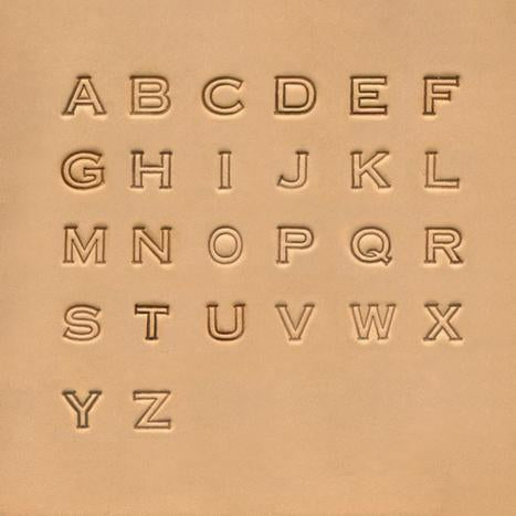 13mm Block Alphabet Stamp Set – DMLeatherworx Pty Ltd