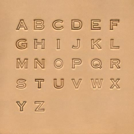 13mm Block Alphabet Stamp Set