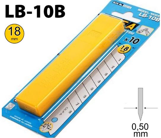 OLFA Blades Lb-10B - Pack of 10 - 18mm