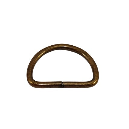 25mm D Ring - Antique Brass