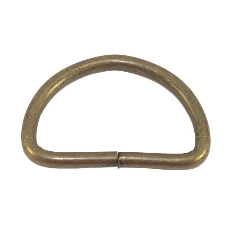 32mm D Ring - Antique Brass