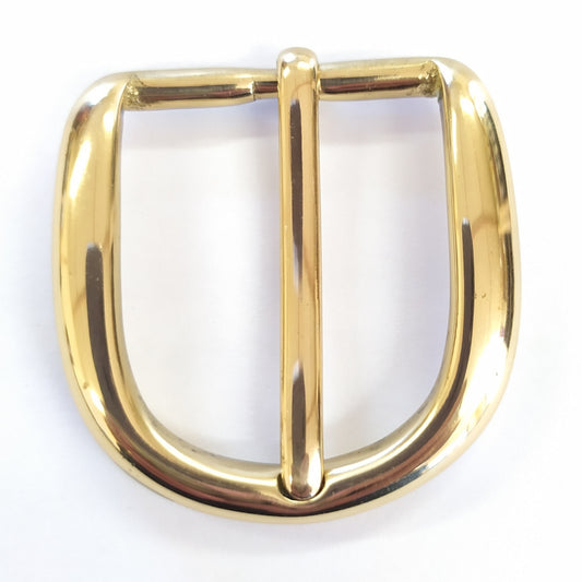 38mm Heel Bar Buckle - Solid Brass