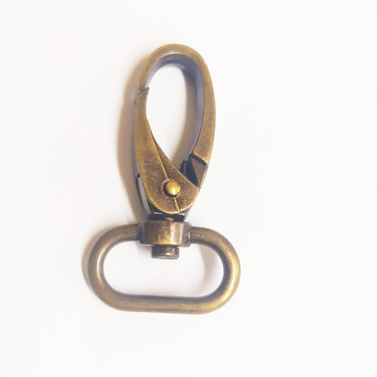 20mm Snap Hook - Antique Brass