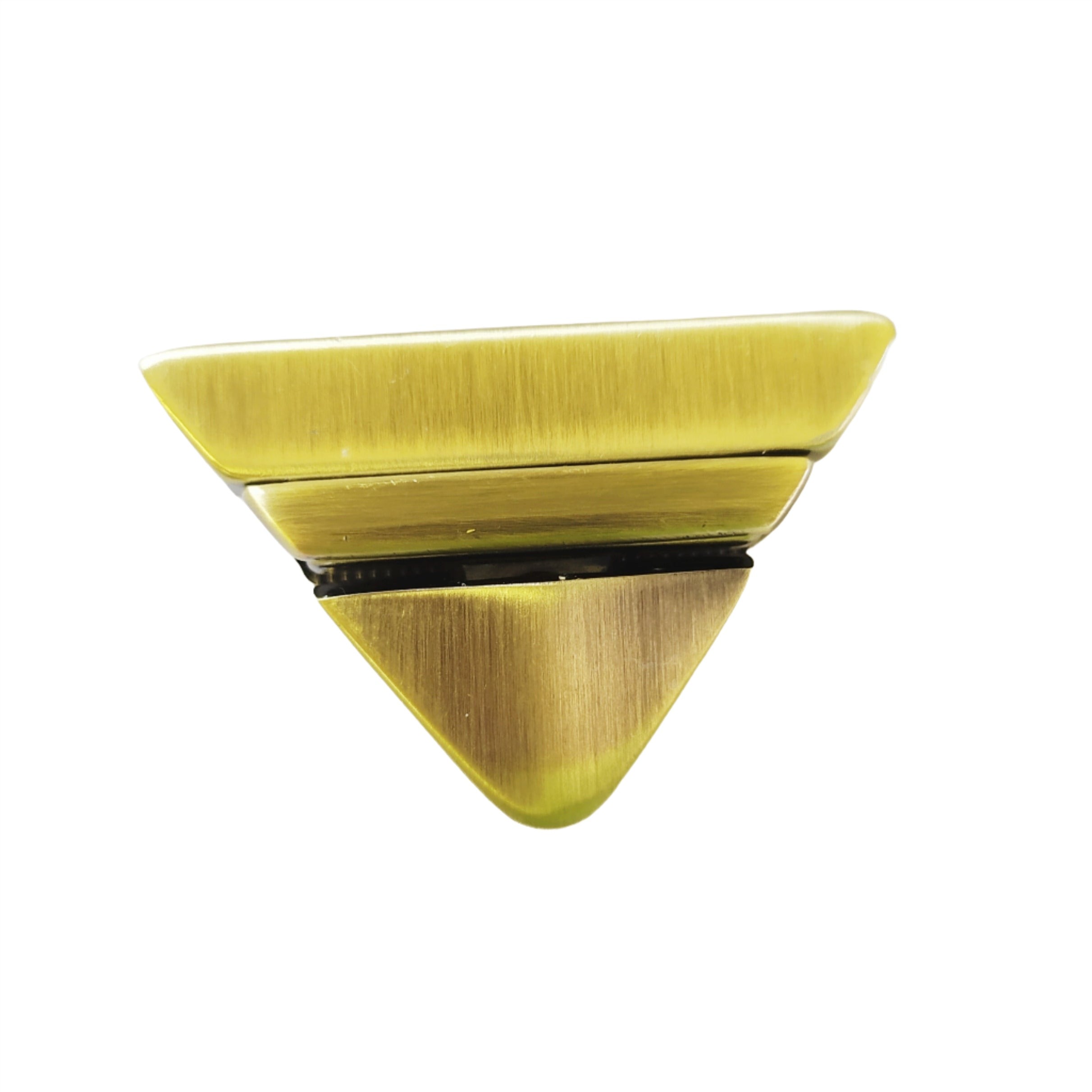 Triangle Senatori Push Button - Antique Brass – DMLeatherworx Pty Ltd