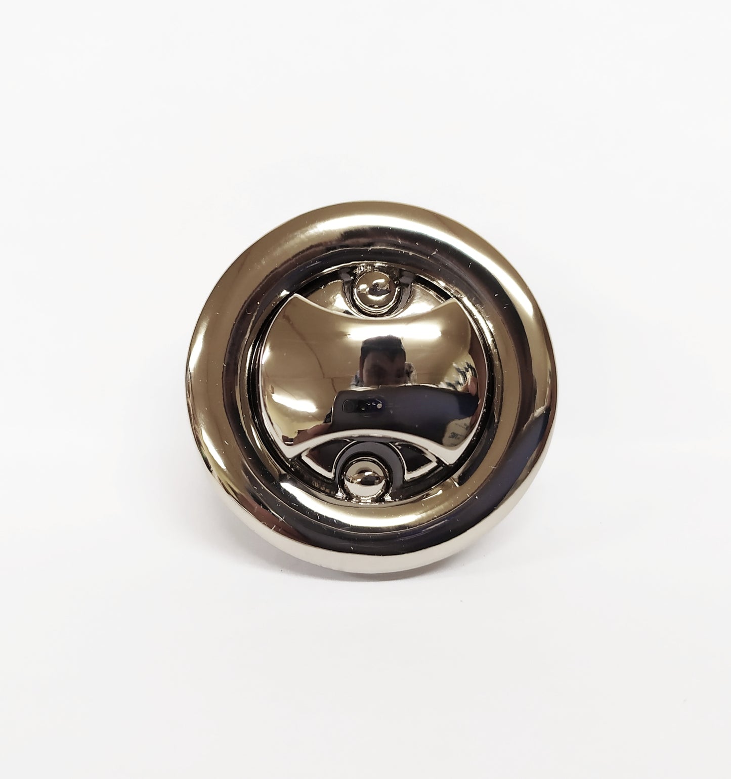 Round Senatori Turn Button - Nickel