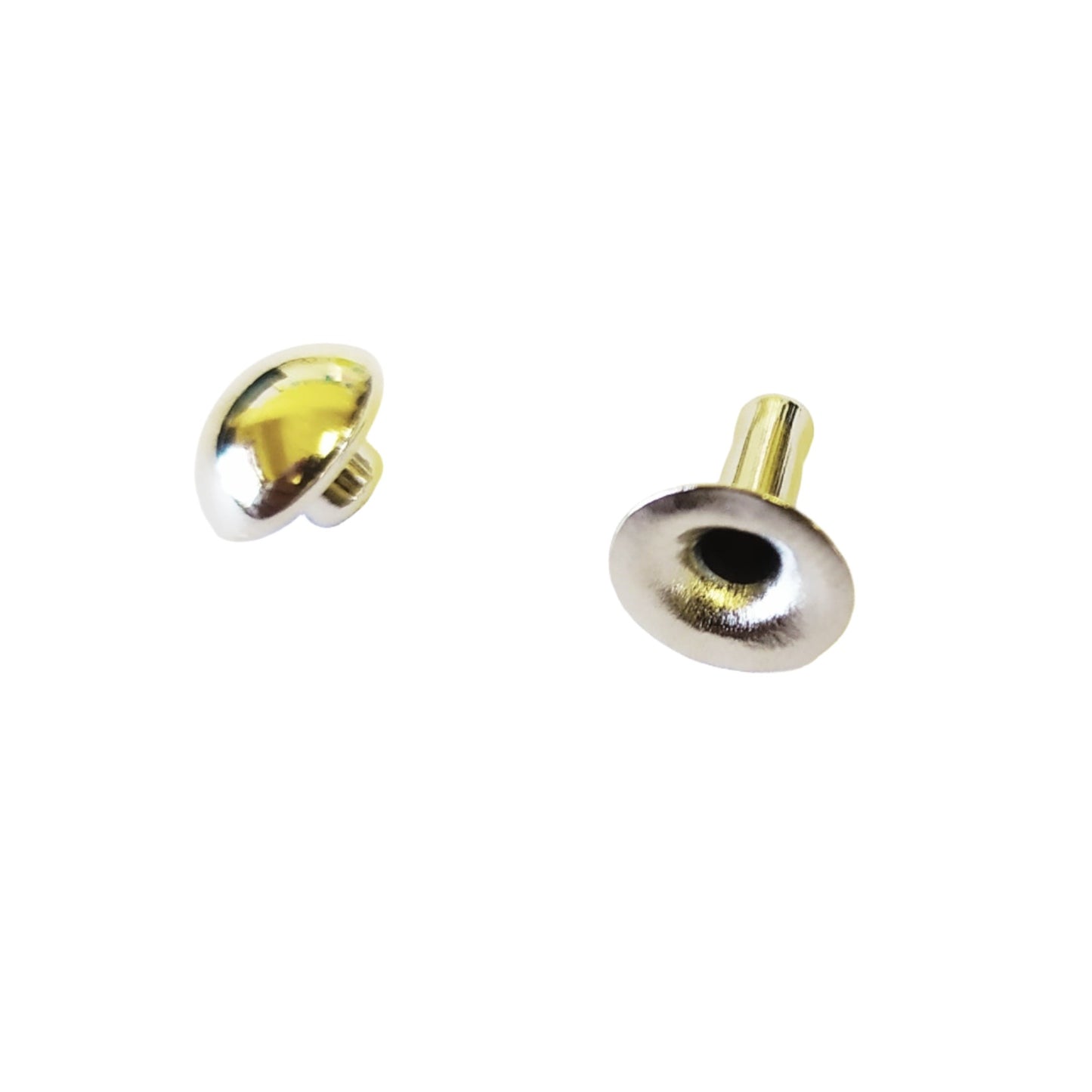 8mm Dome Rivets - Nickel (50)