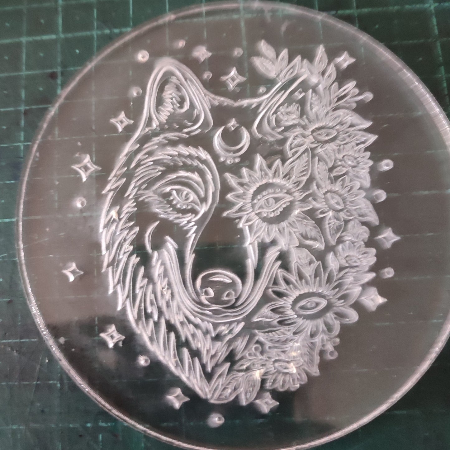 Embossing Block  -  Flower Wolf