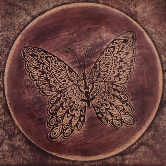 Embossing Block  -  Butterfly Mandala -  110mm