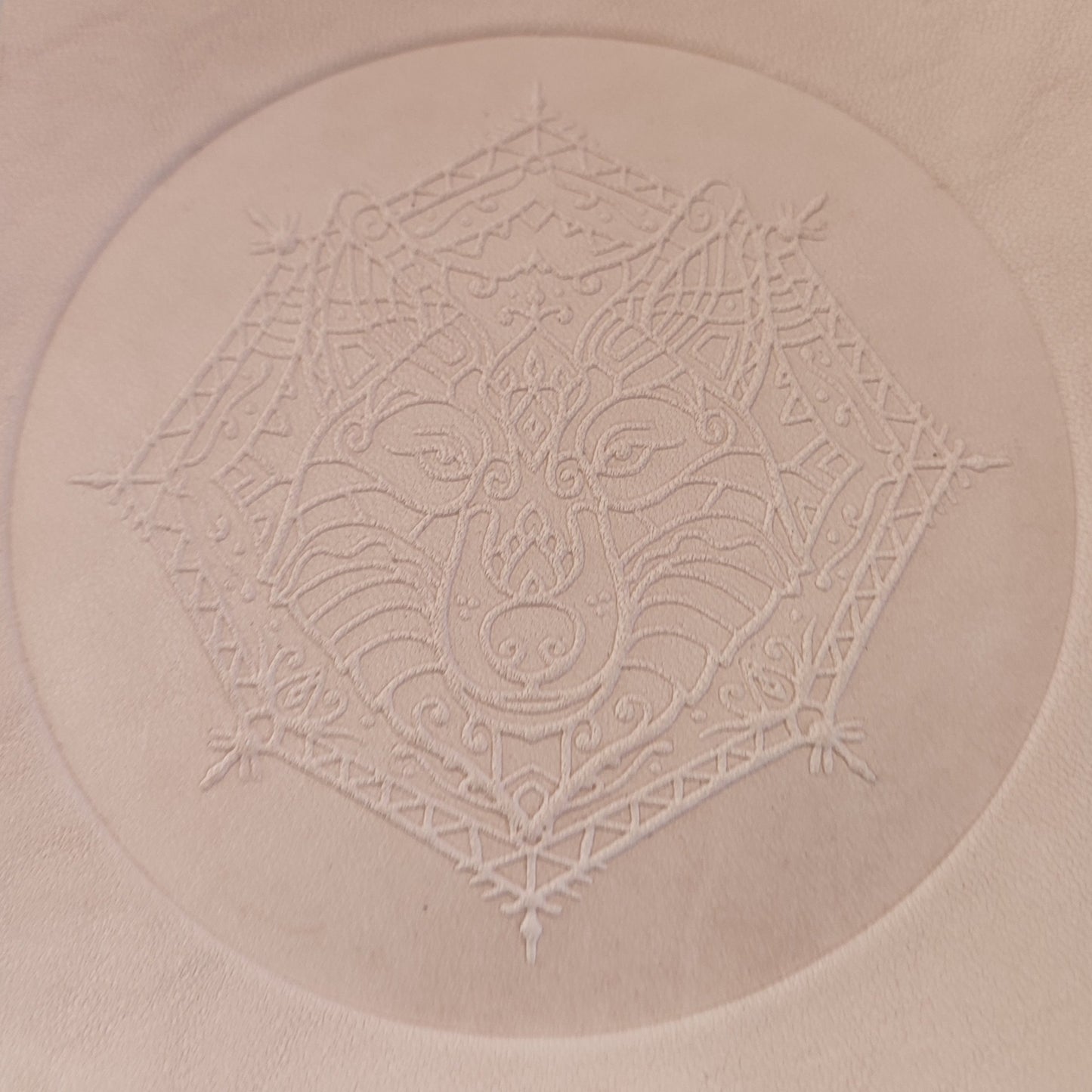 Embossing Block  -  Mandala Wolf - 80 mm