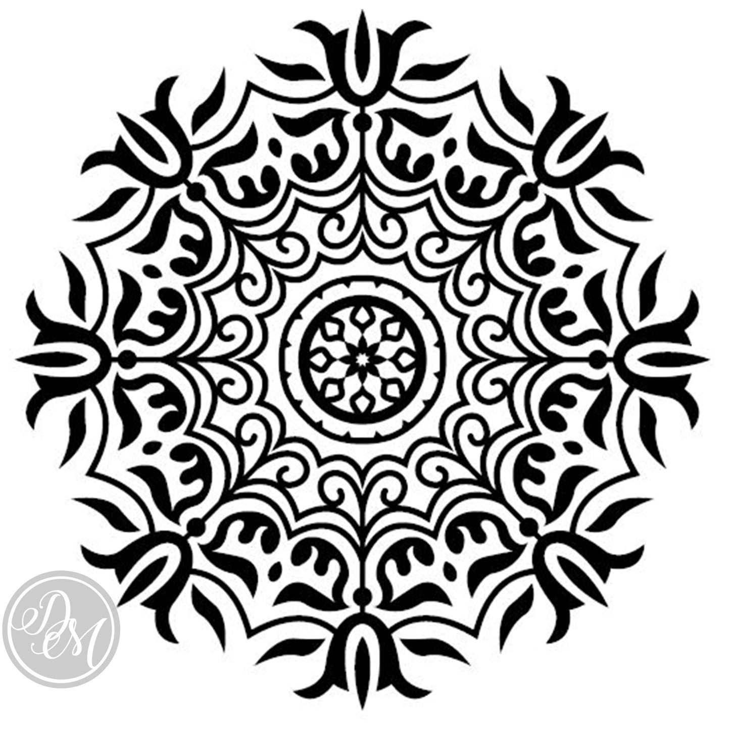 Embossing Block  -  965 Mandala (Flower)