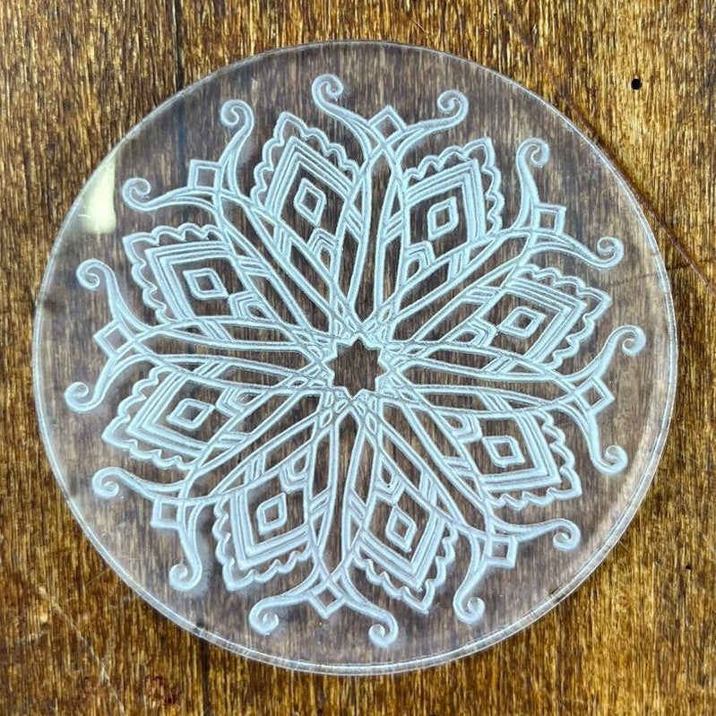 Embossing Block  -  240 Mandala (Flower)