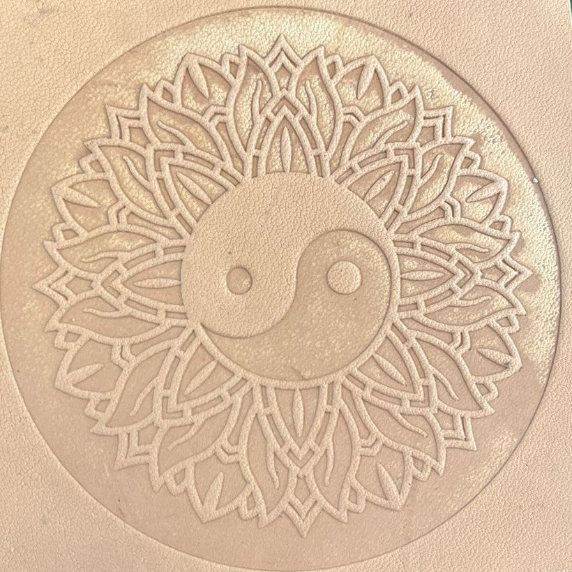 Embossing Block  -  987 Mandala (Ying Yang Sunflower)