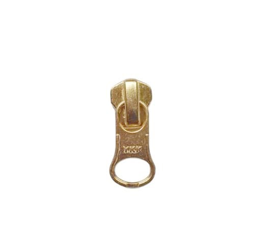 YKK Gold Zip Slider (Various Sizes & Styles)