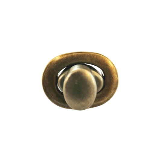 27mm Turn Button - Antique Brass